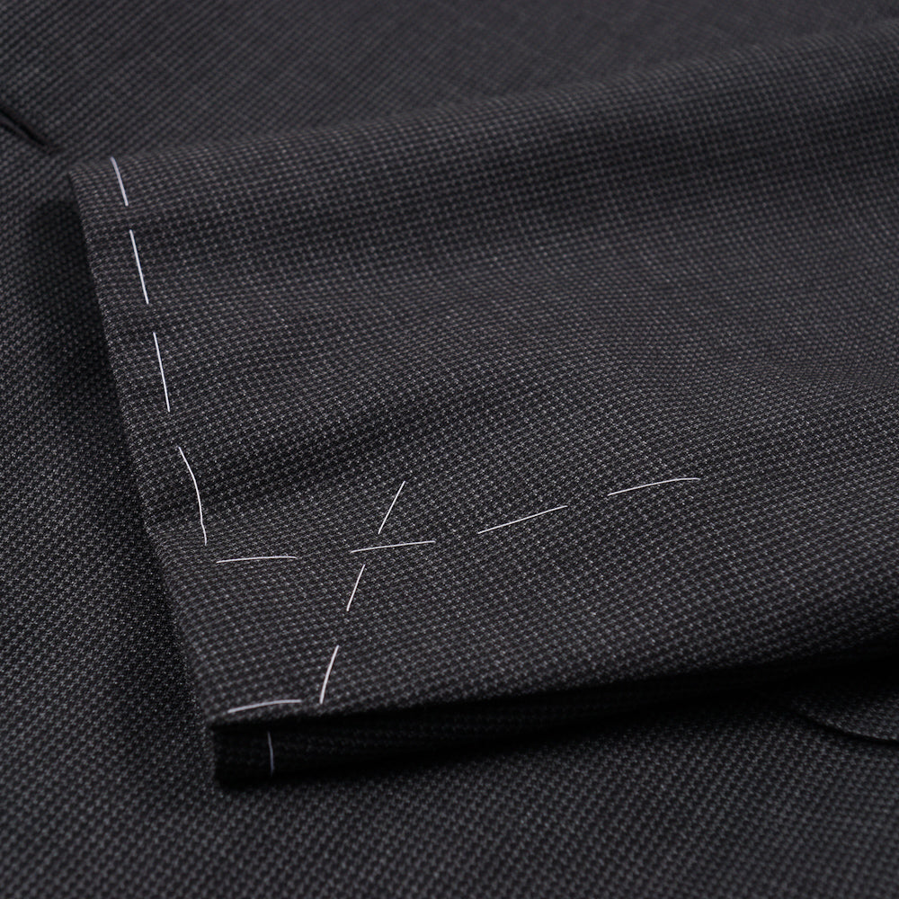 Brioni Gray Patterned Wool and Silk Suit - Top Shelf Apparel