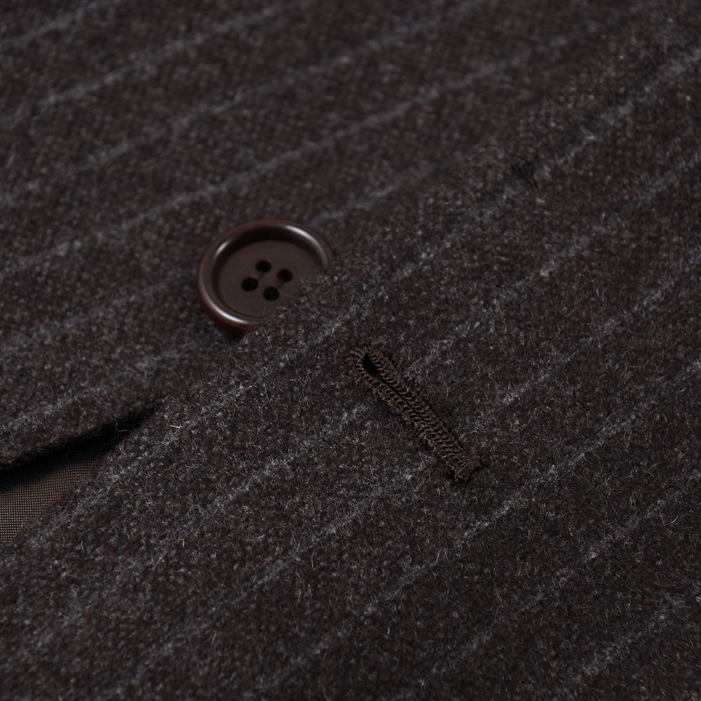 Kiton Chalk Stripe Cashmere Suit - Top Shelf Apparel