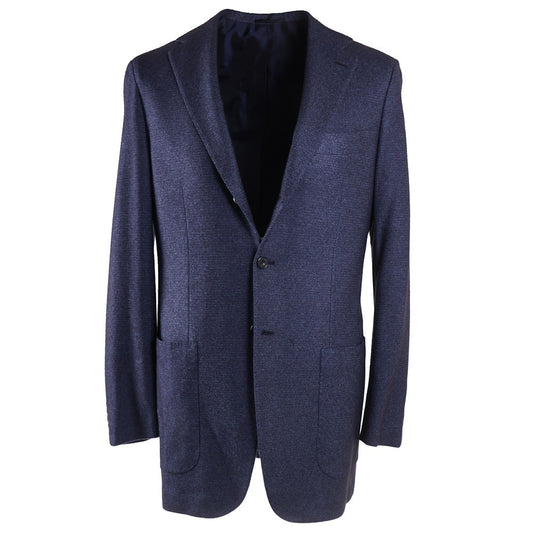 Kiton Dark Blue Cashmere-Silk Sport Coat - Top Shelf Apparel
