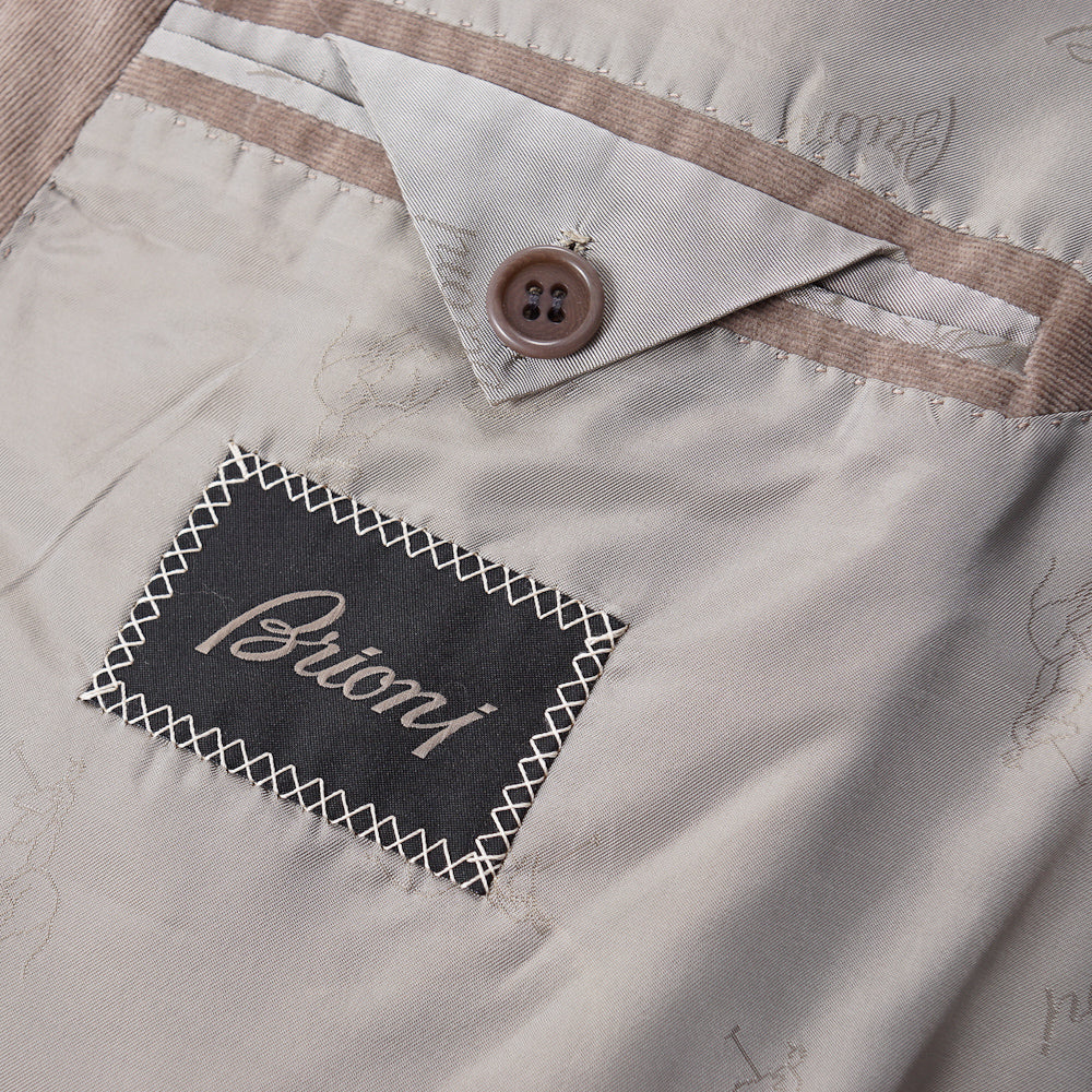 Brioni Dove Beige Cotton-Cashmere Suit - Top Shelf Apparel