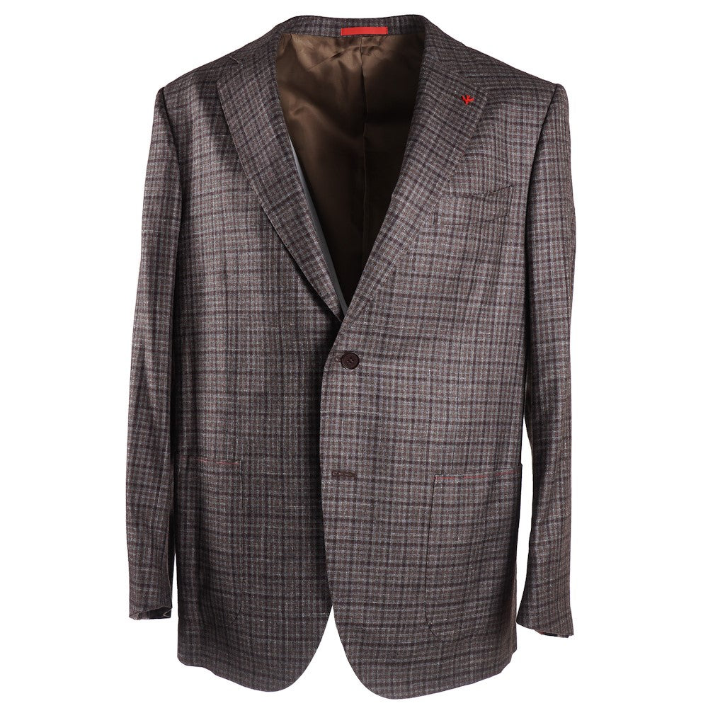 Isaia Layered Check Soft Wool Sport Coat - Top Shelf Apparel