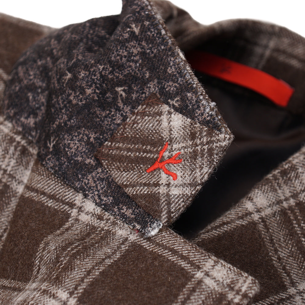 Isaia Layered Check Flannel Wool Suit - Top Shelf Apparel