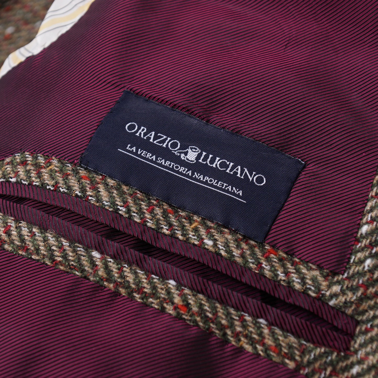 Orazio Luciano Patterned Tweed Wool Sport Coat - Top Shelf Apparel
