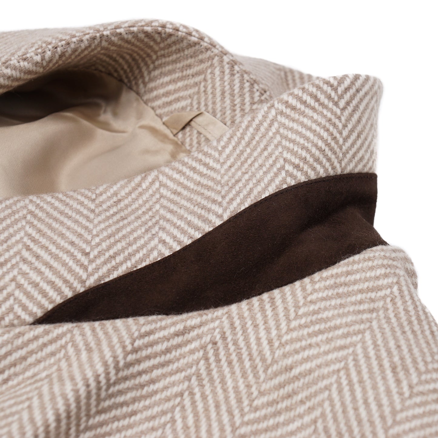 Belvest Herringbone Cashmere Pea Coat - Top Shelf Apparel