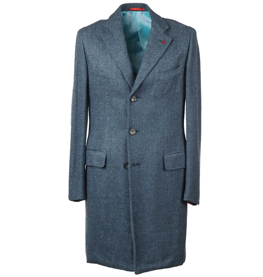 Isaia Slim-Fit Wool Silk and Cashmere Overcoat - Top Shelf Apparel