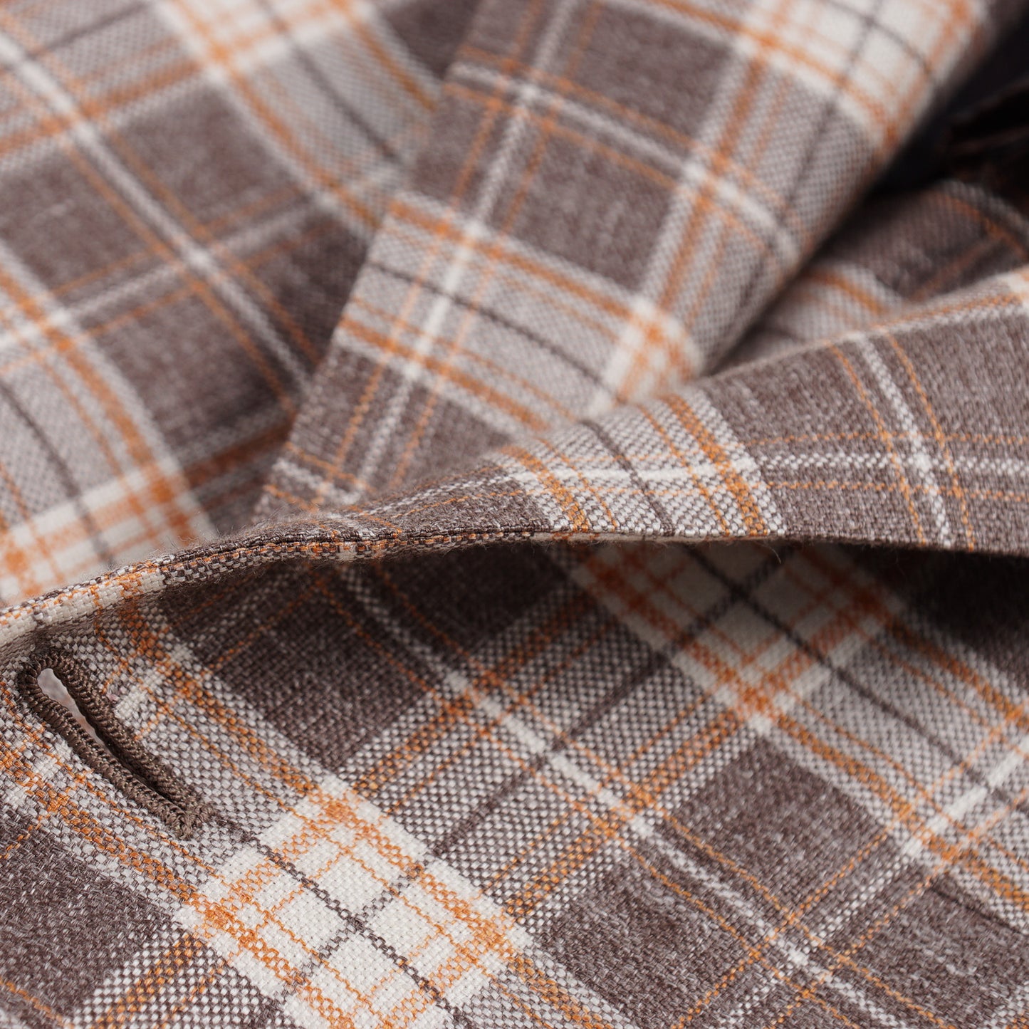 Kiton Layered Check Cashmere-Linen-Silk Sport Coat - Top Shelf Apparel