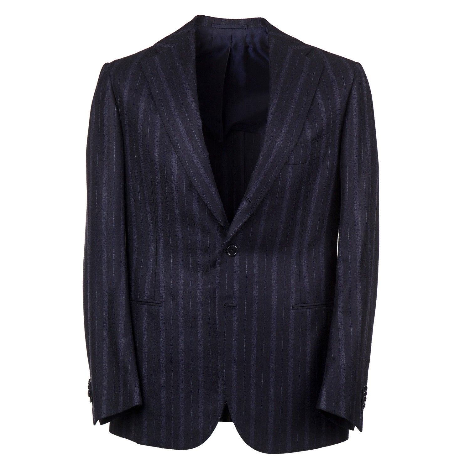 Cesare Attolini Chalk Stripe Soft Flannel Wool Suit - Top Shelf Apparel