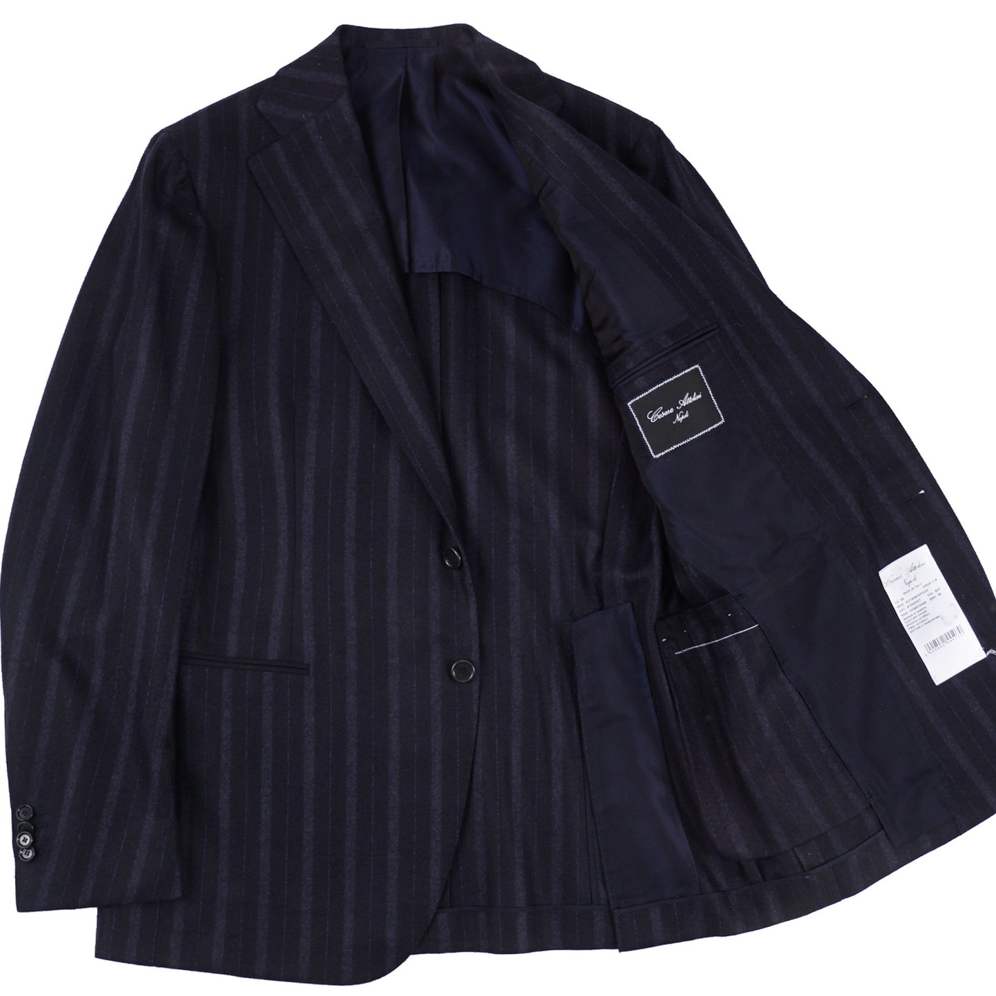 Cesare Attolini Chalk Stripe Soft Flannel Wool Suit - Top Shelf Apparel