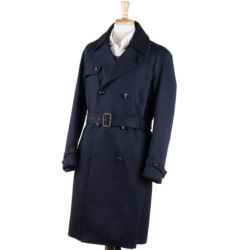 Boglioli Navy Cotton Coat with Wool Liner - Top Shelf Apparel