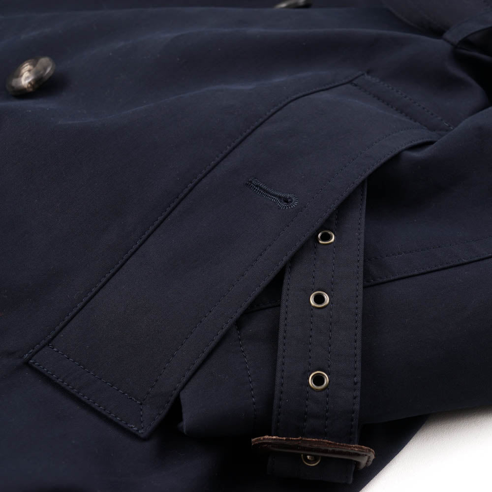 Boglioli Navy Cotton Coat with Wool Liner - Top Shelf Apparel