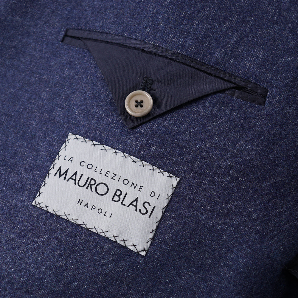 Mauro Blasi Blue Flannel Wool Suit - Top Shelf Apparel