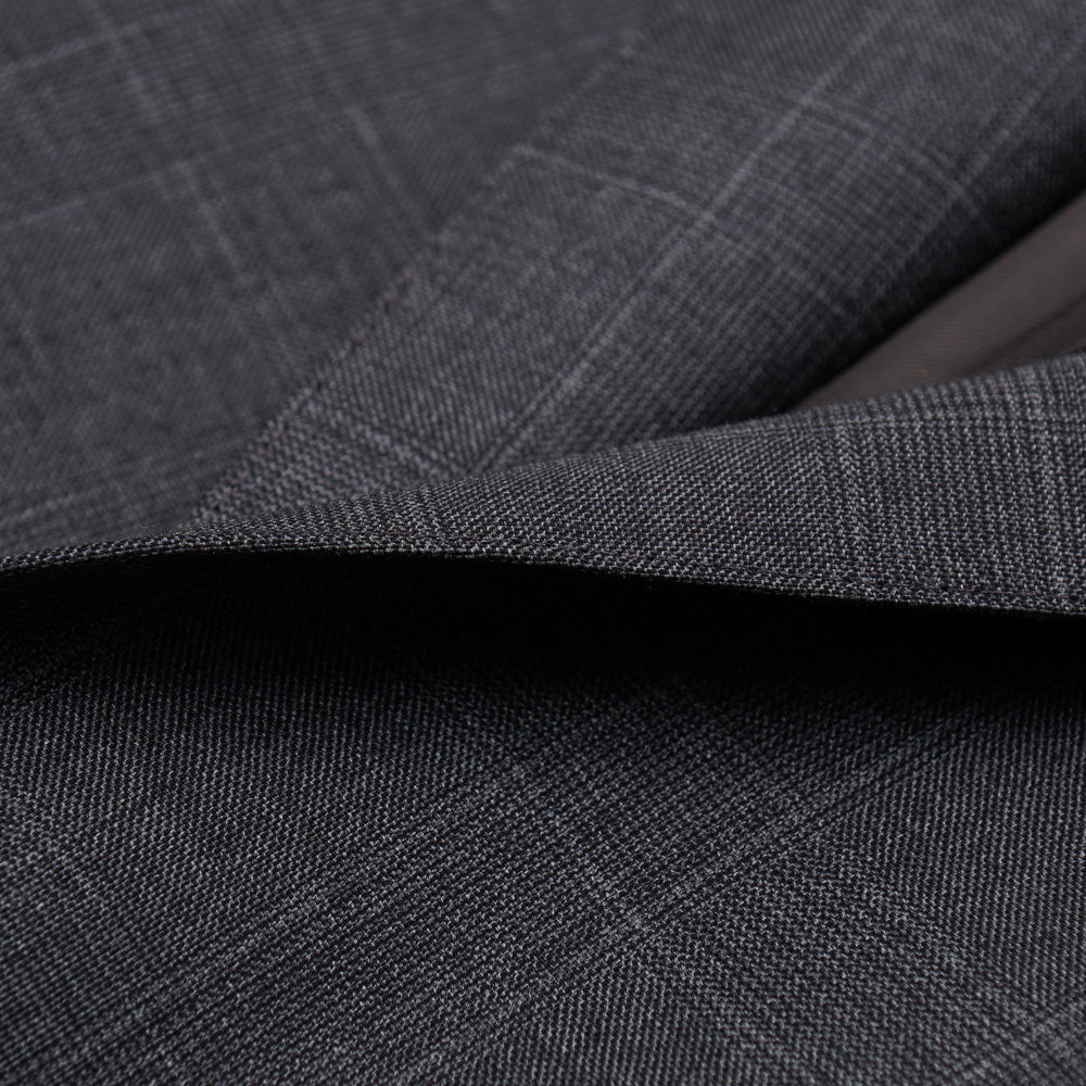 Eidos Gray Subtle Check Wool Suit - Top Shelf Apparel