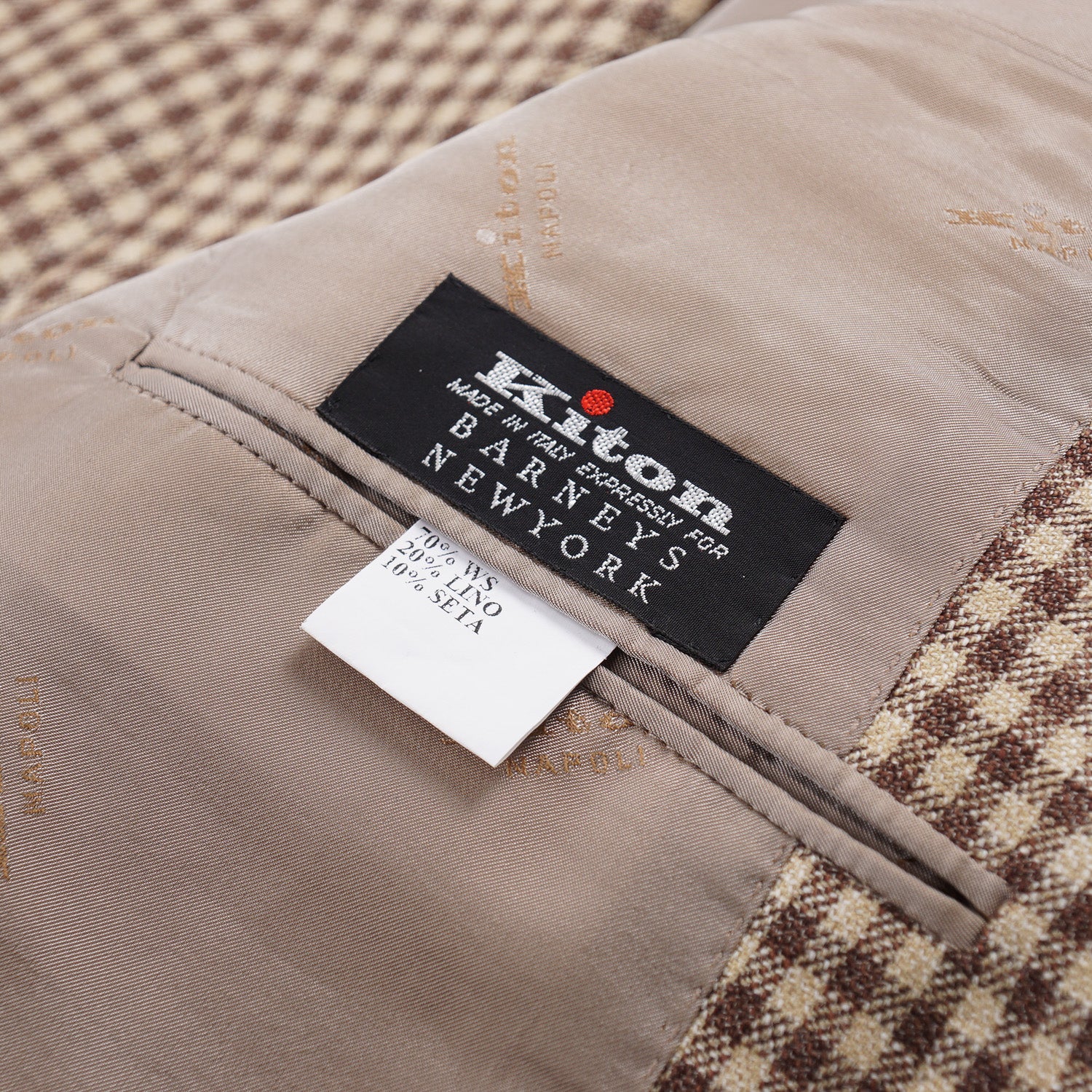 Kiton Layered Check Cashmere-Linen-Silk Sport Coat - Top Shelf Apparel