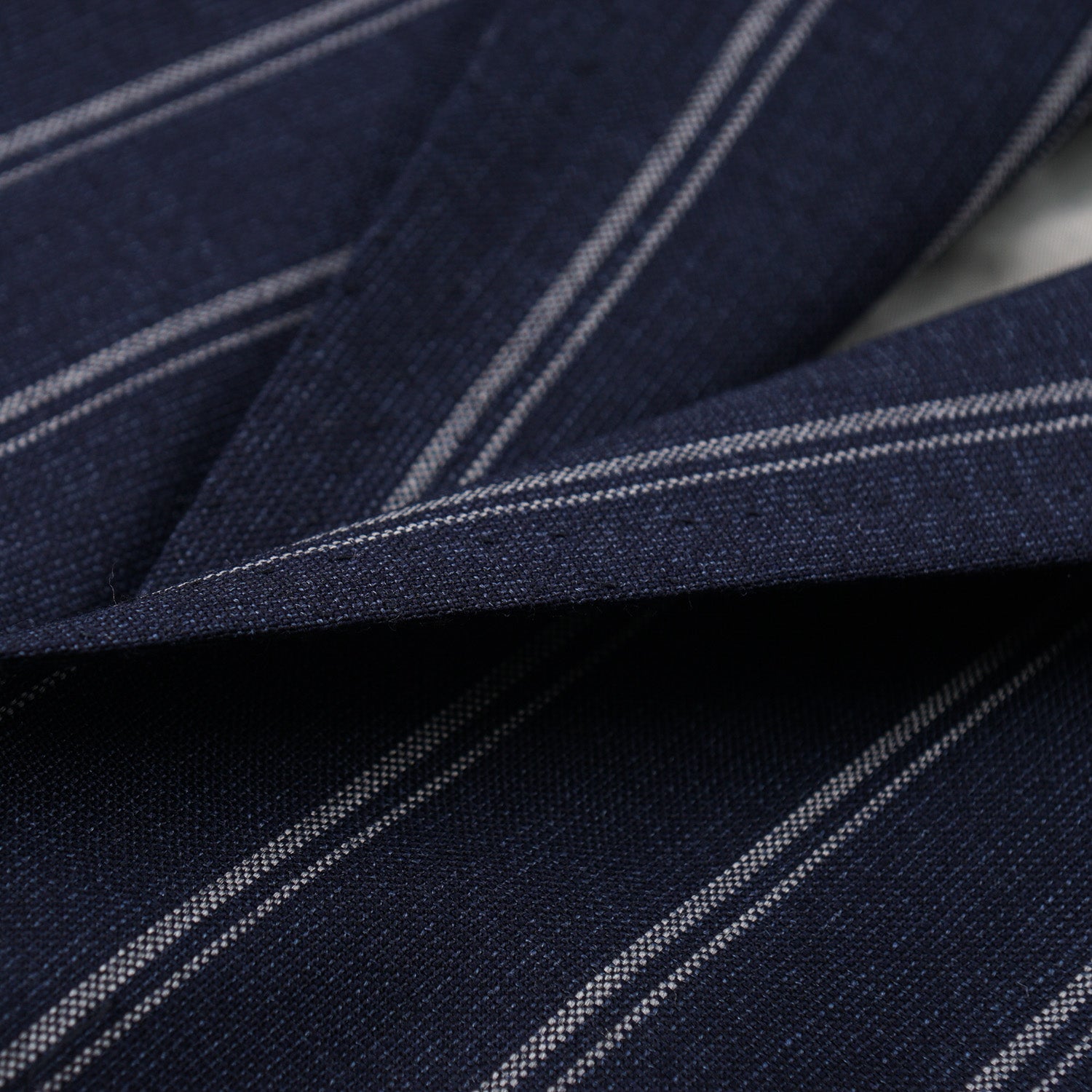 Orazio Luciano Navy Stripe Crisp Wool Suit - Top Shelf Apparel