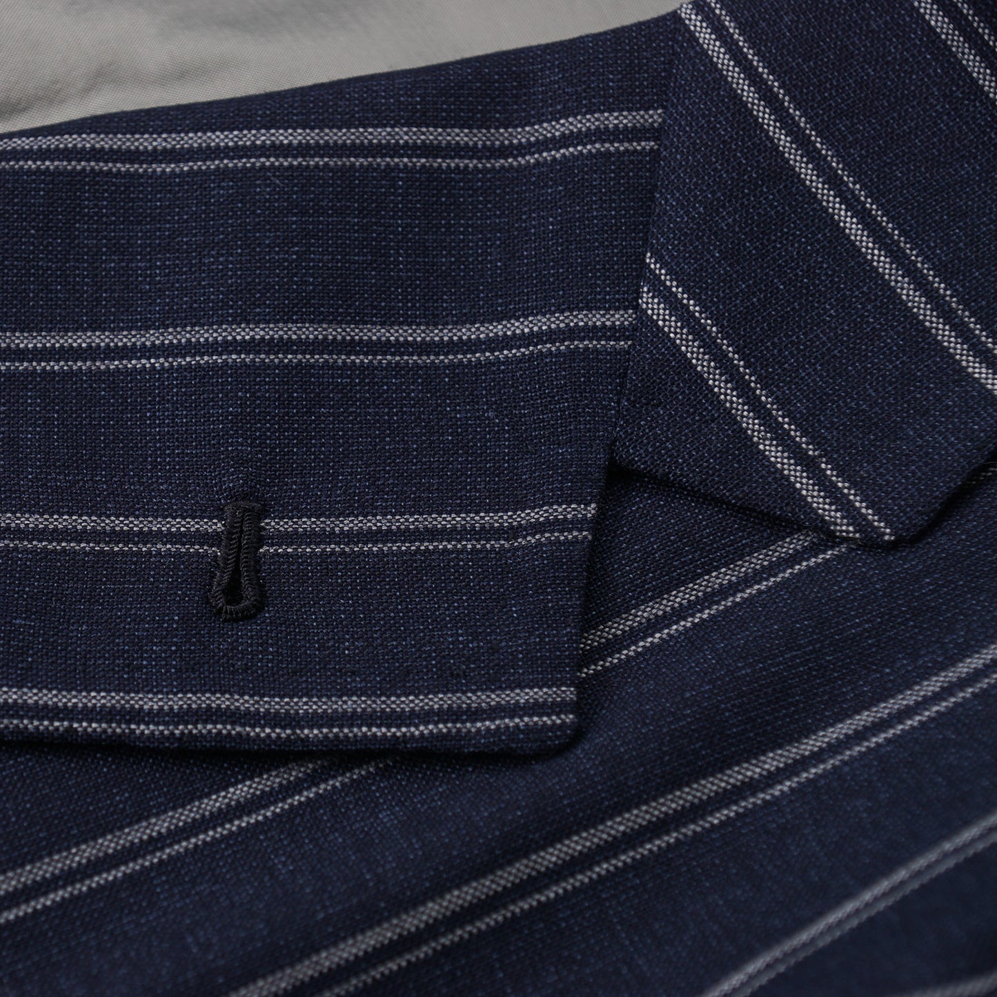 Orazio Luciano Navy Stripe Crisp Wool Suit - Top Shelf Apparel