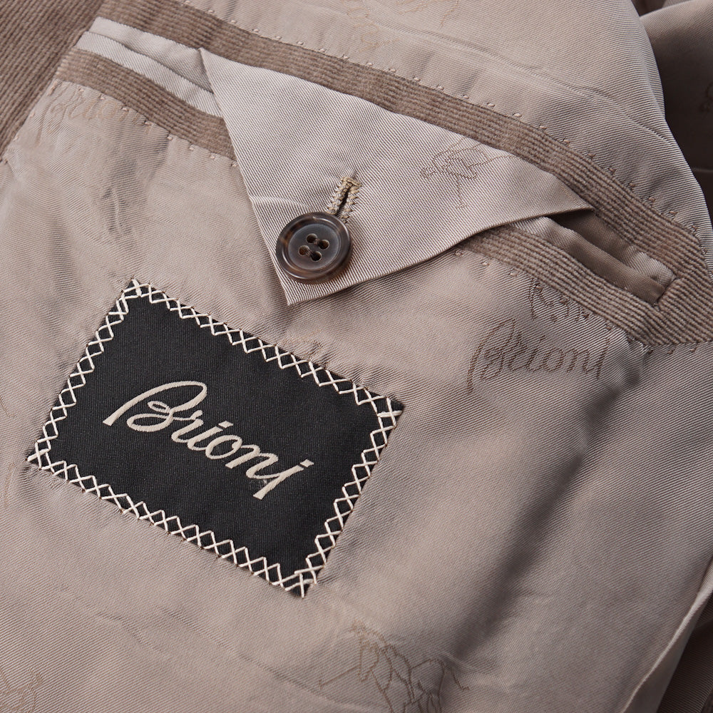 Brioni Cotton-Cashmere Suit with Peak Lapels - Top Shelf Apparel