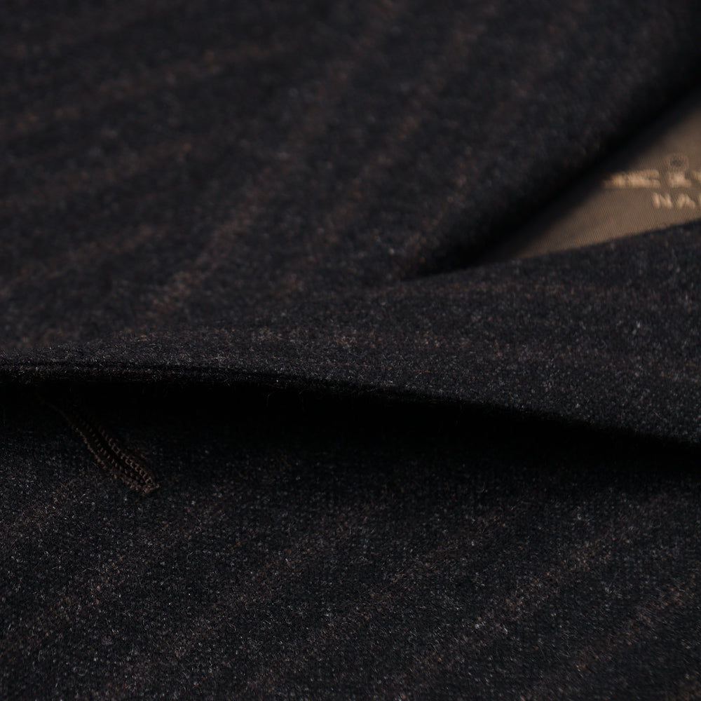 Kiton Dark Charcoal Stripe Cashmere Suit - Top Shelf Apparel