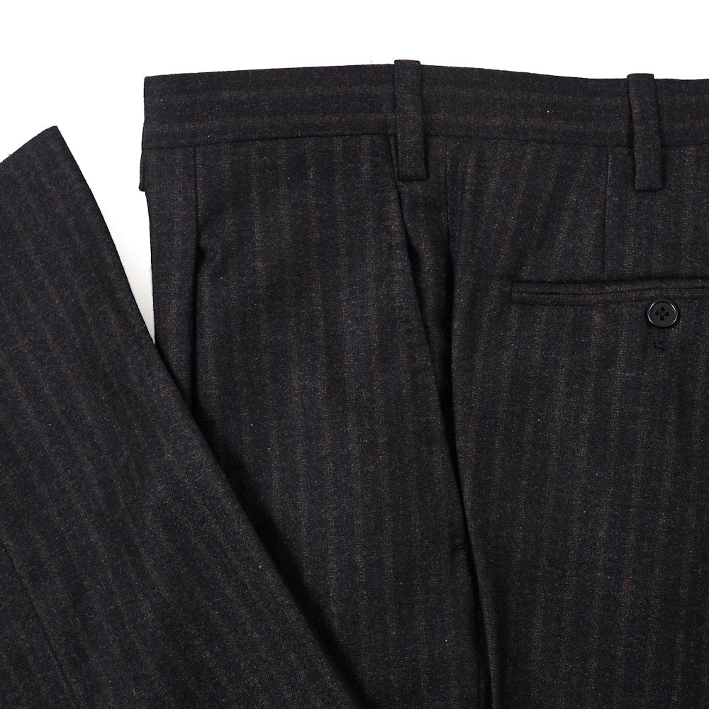 Kiton Dark Charcoal Stripe Cashmere Suit - Top Shelf Apparel