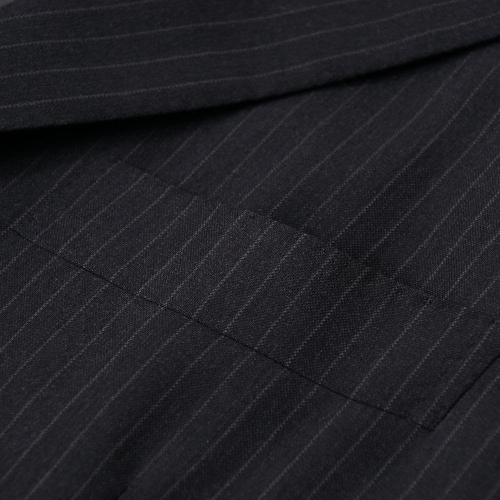 Kiton Charcoal Gray Stripe Super 180s Suit - Top Shelf Apparel