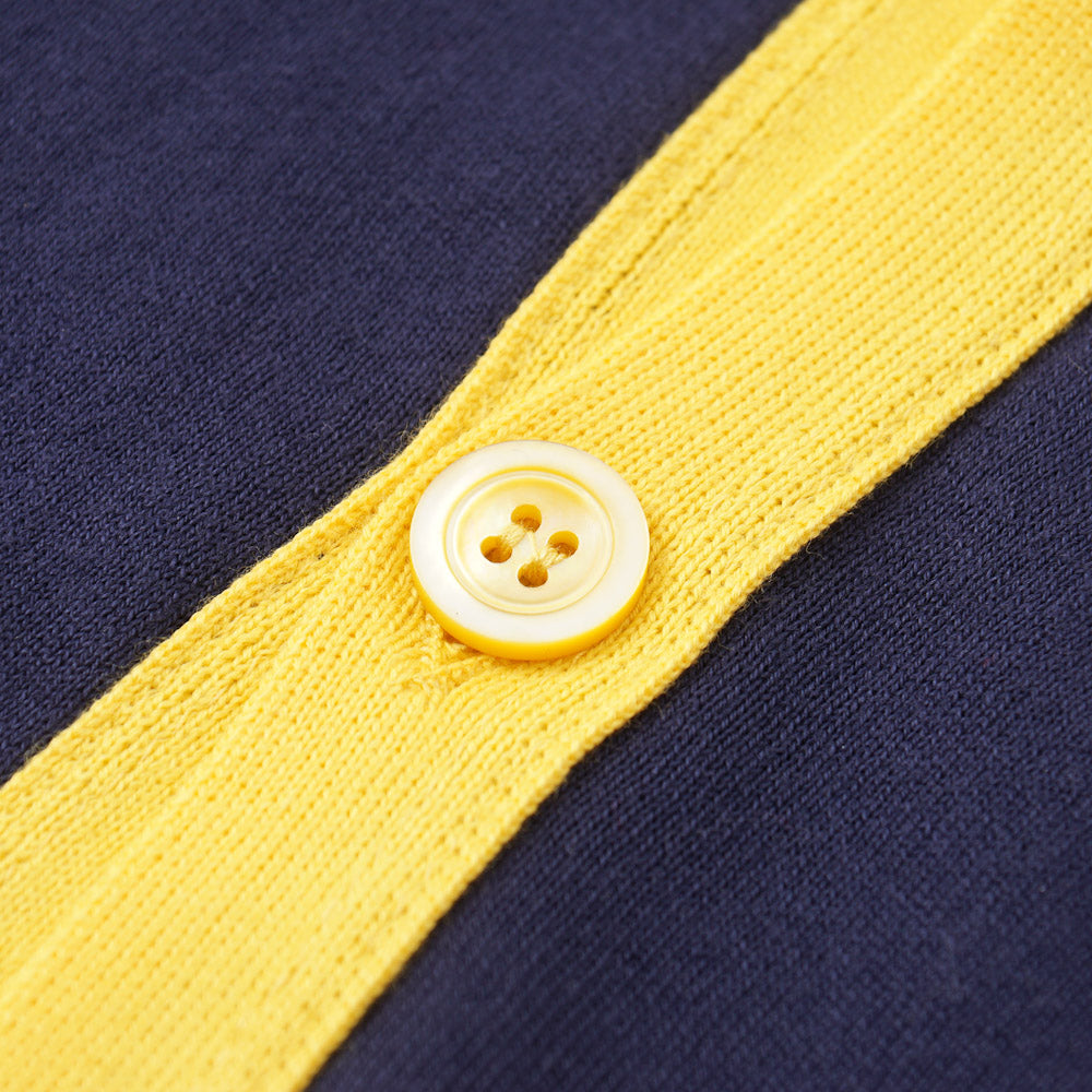 Kiton Lightweight Cotton Cardigan Sweater in Navy - Top Shelf Apparel