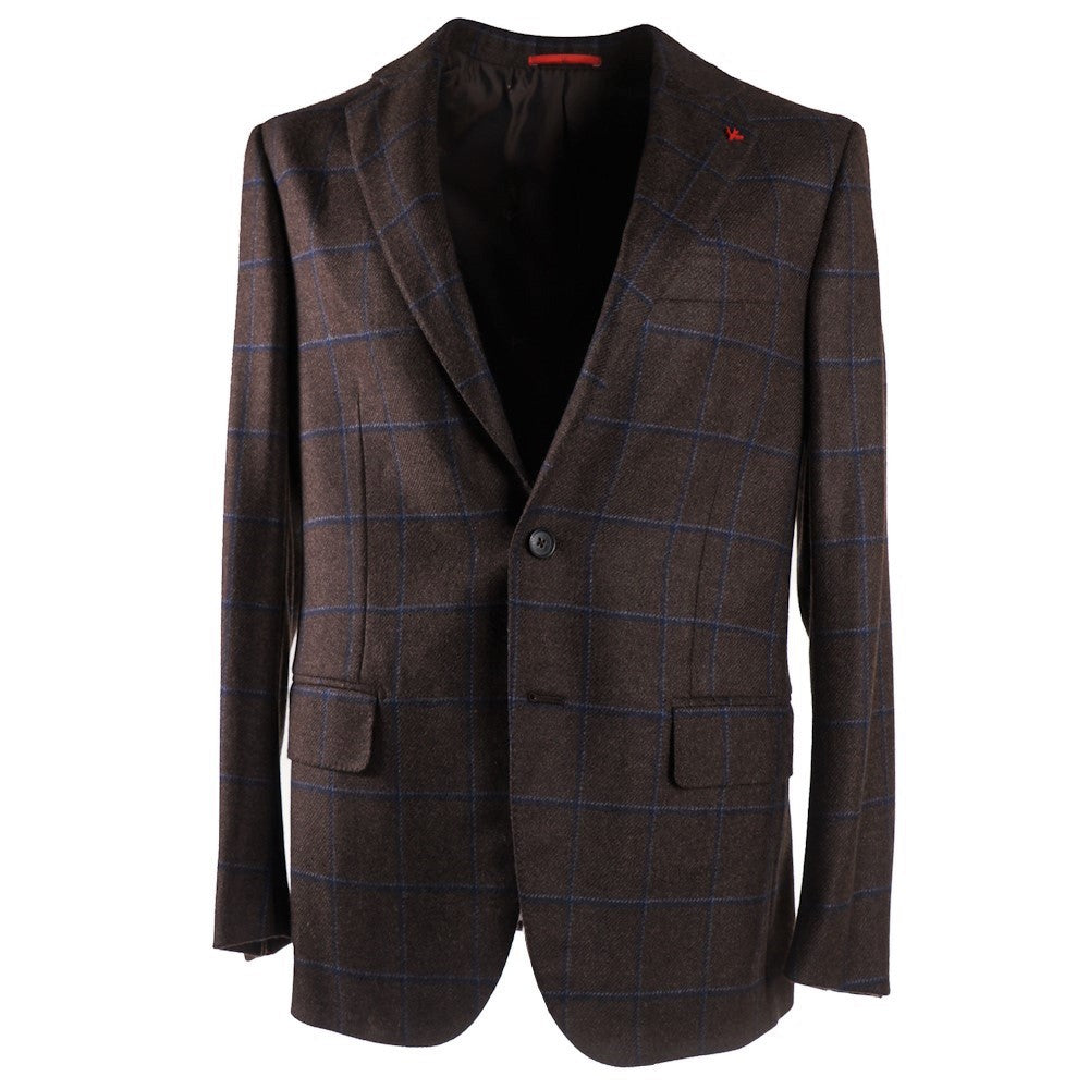 Isaia Windowpane Check Cashmere Sport Coat - Top Shelf Apparel