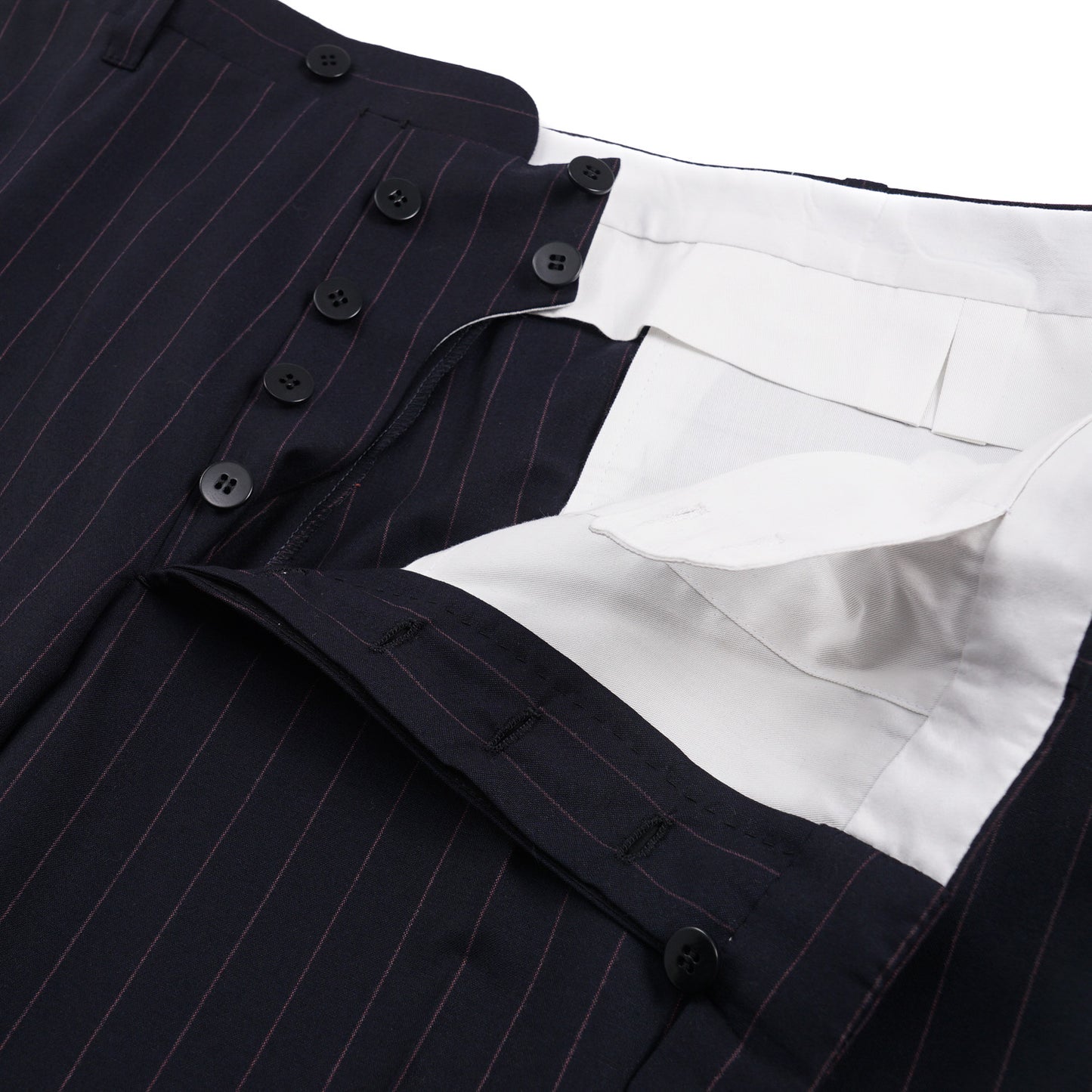 Cesare Attolini Slim-Fit Navy Stripe Wool Suit - Top Shelf Apparel