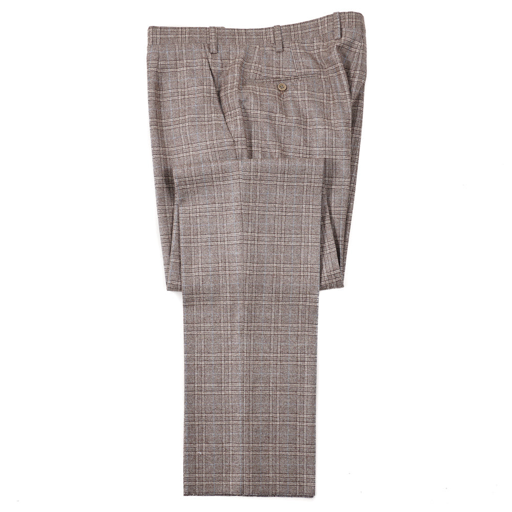 Kiton Layered Check Cashmere-Blend Suit - Top Shelf Apparel