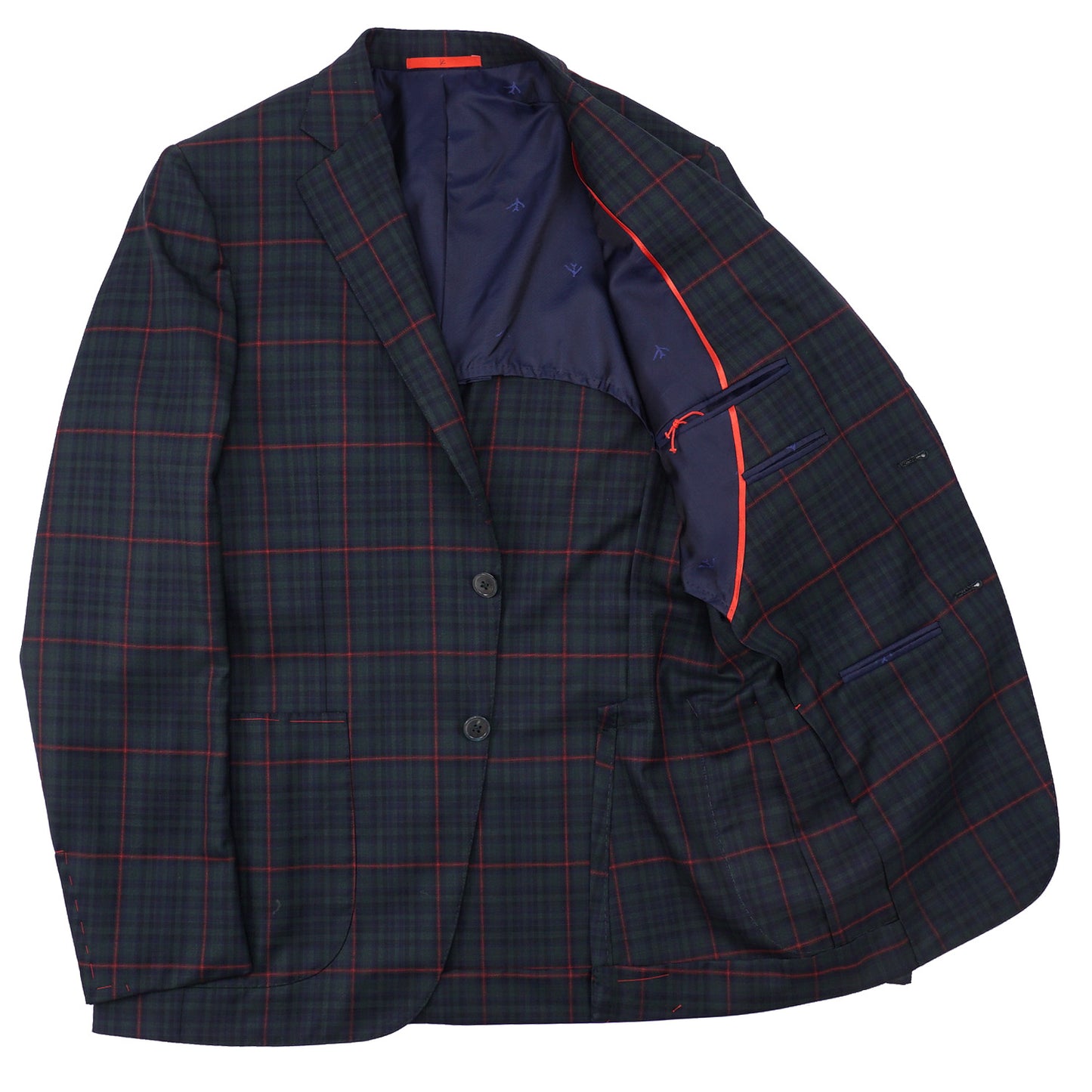 Isaia Layered Check Super 140s Wool Sport Coat - Top Shelf Apparel