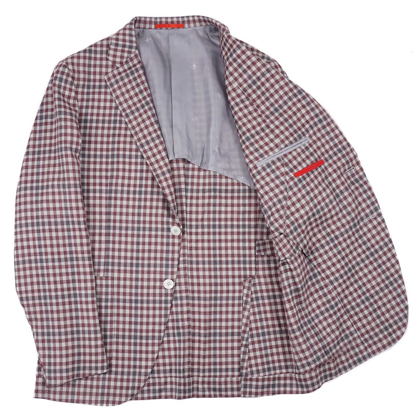 Isaia Layered Check Wool-Cashmere-Silk Sport Coat - Top Shelf Apparel