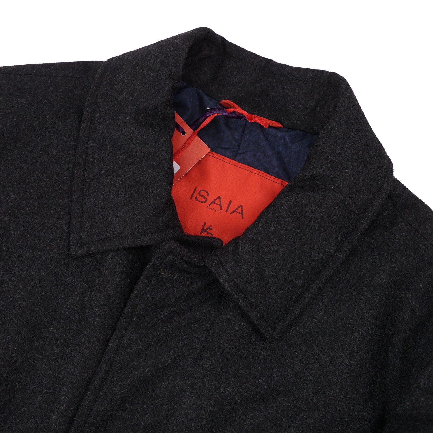 Isaia Aqua Flannel Wool Overcoat - Top Shelf Apparel