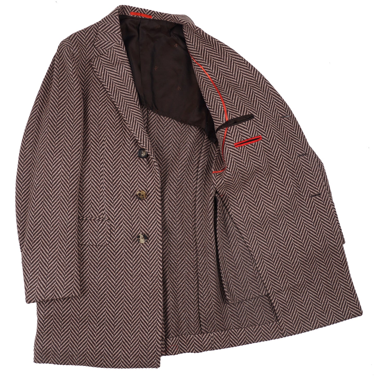 Isaia Soft Herringbone Wool-Cashmere Overcoat - Top Shelf Apparel