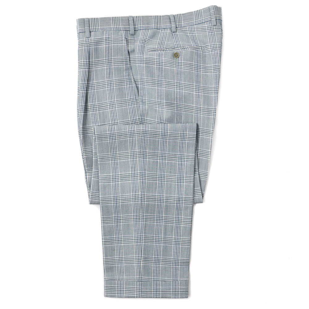 Belvest Glen Check Wool and Linen Suit - Top Shelf Apparel