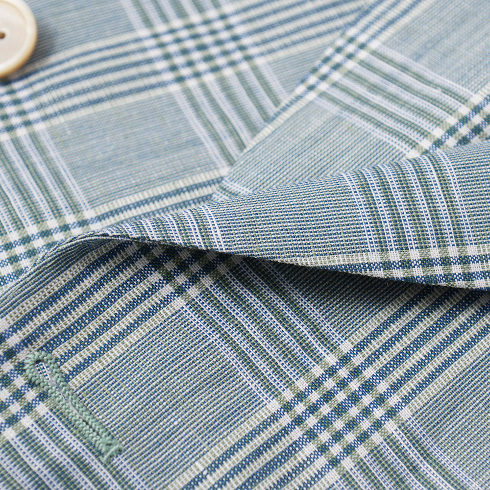 Belvest Glen Check Wool and Linen Suit - Top Shelf Apparel