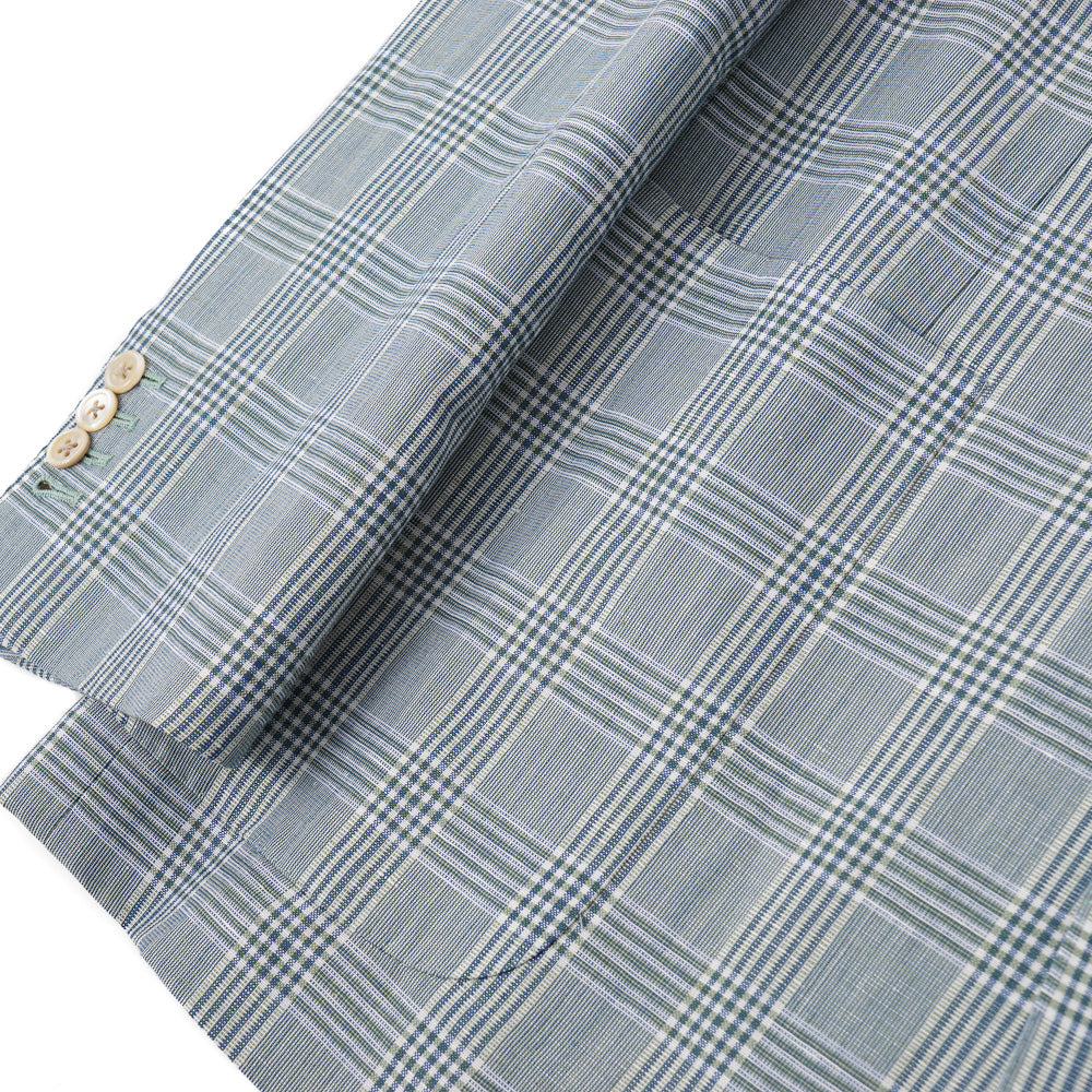 Belvest Glen Check Wool and Linen Suit - Top Shelf Apparel