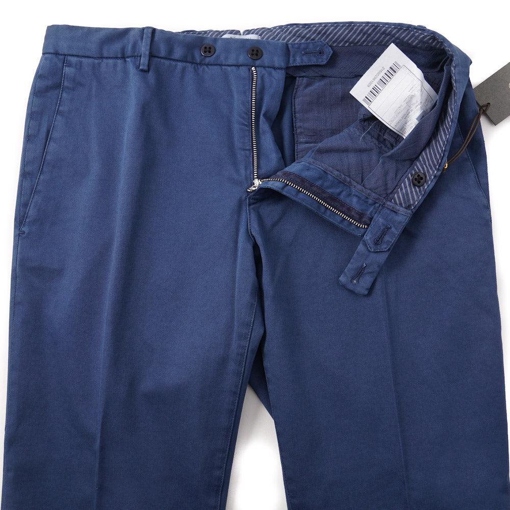 Boglioli Slim-Fit Cotton Chinos in Medium Blue - Top Shelf Apparel