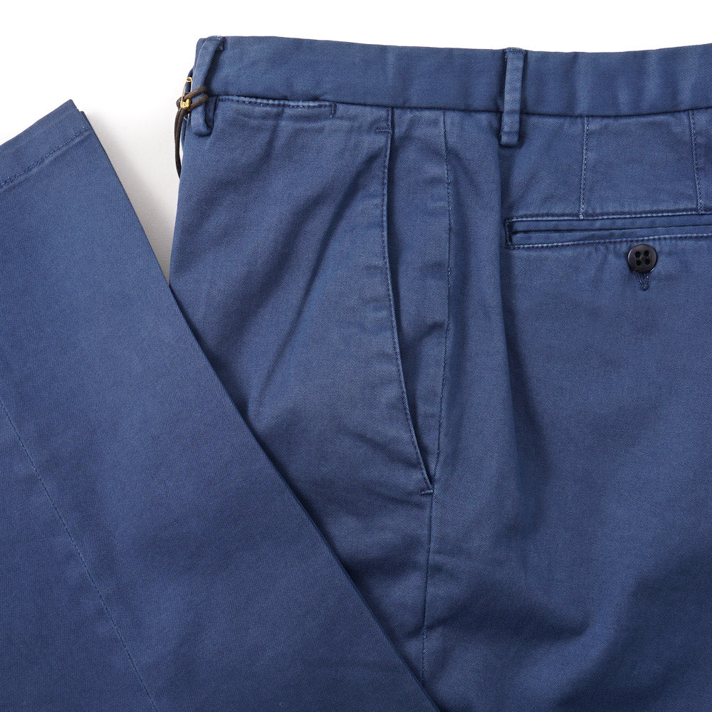 Boglioli Slim-Fit Cotton Chinos in Medium Blue - Top Shelf Apparel