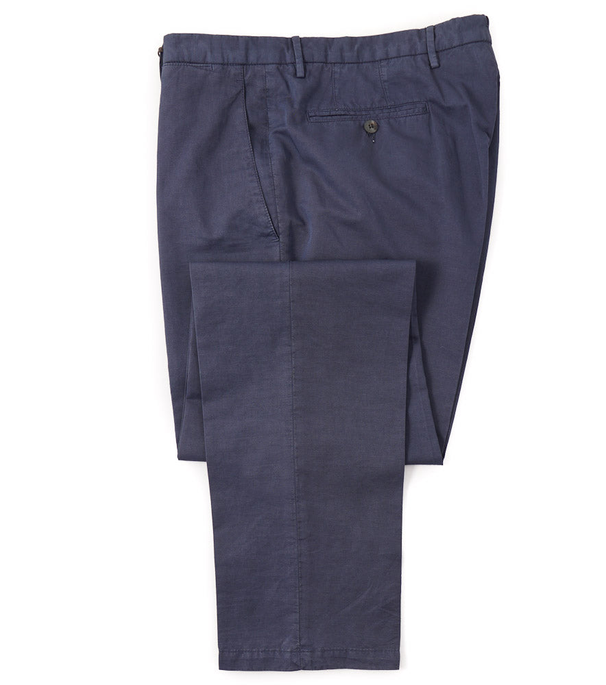 Boglioli Cotton-Linen Pants in Navy Blue - Top Shelf Apparel
