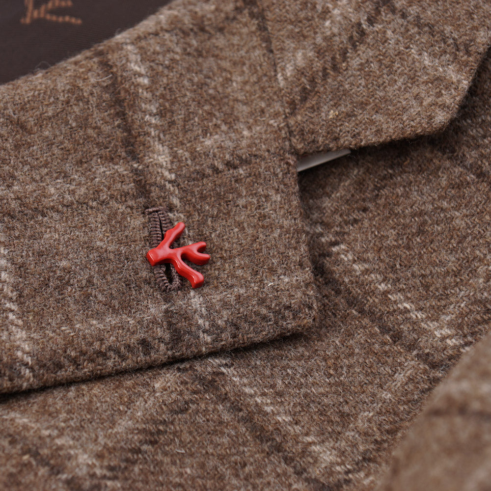 Isaia Light Brown Check Wool Sport Coat - Top Shelf Apparel