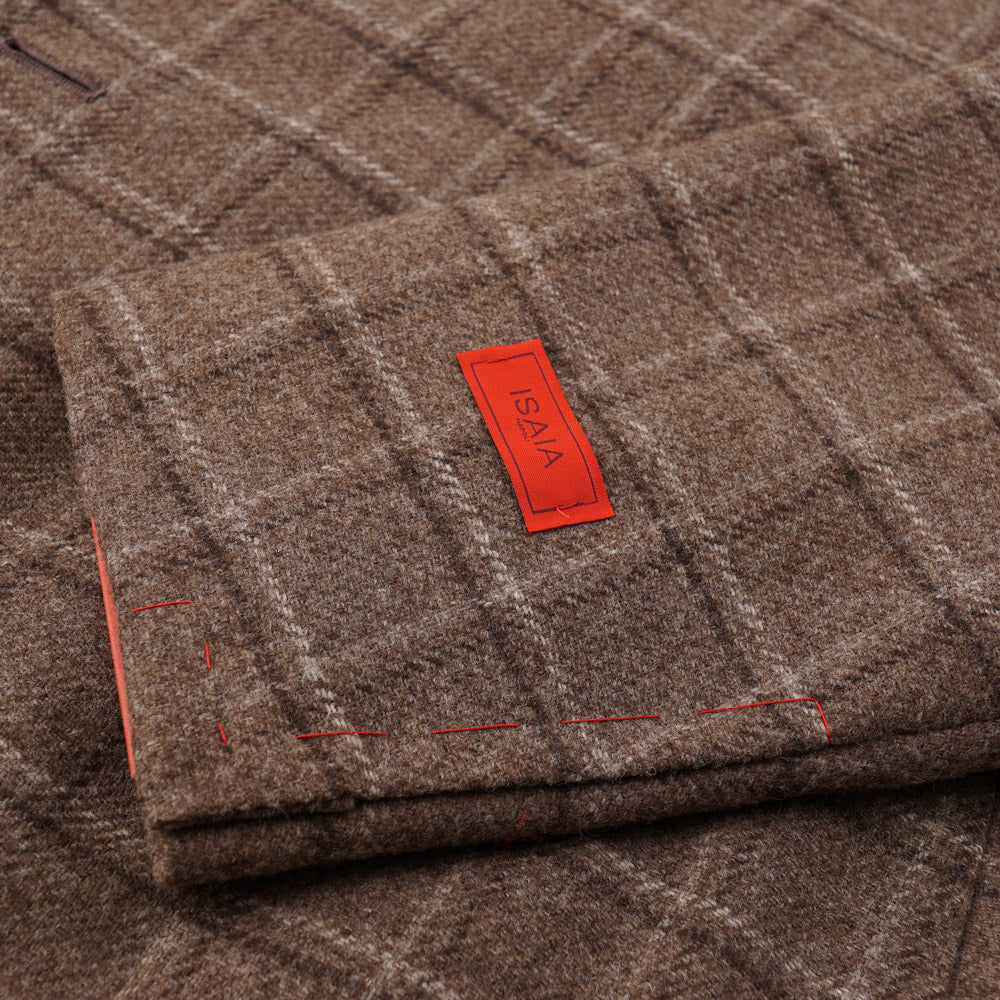Isaia Light Brown Check Wool Sport Coat - Top Shelf Apparel